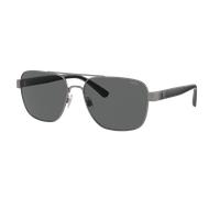 Polo Ralph Lauren Hombre Sunglass PH3154 - Color del Marco: Gunmetal Mate, Color de la Lente: Gris Oscuro