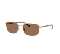 Polo Ralph Lauren Hombre Sunglass PH3159 - Color del Marco: Dorado semibrillante, Color de la Lente: Marrón Oscuro
