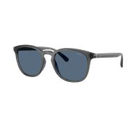 Polo Ralph Lauren Hombre Sunglass PH4222U - Color del Marco: Gris Transparente Brillante, Color de la Lente: Azul Oscuro