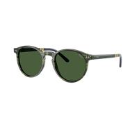 Polo Ralph Lauren Hombre Sunglass PH4236 - Color del Marco: Havana y verde a rayas, Color de la Lente: Verde botella