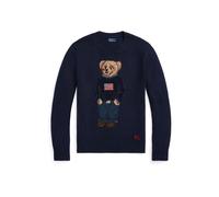 Blue Jersey de algodón y lino con Polo Bear XL