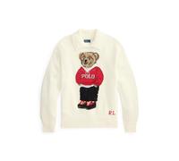 Cream Jersey de lino y algodón con Polo Bear M