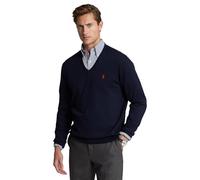 Polo Ralph Lauren Jersey de algodón con cuello en V para hombre, Azul marino (Hunter Navy), X-Large