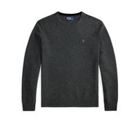 Grey Jersey de lana con cuello redondo XXL