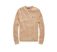 Polo Ralph Lauren Pull torsadé en coton L Marrón