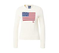 Polo Ralph Lauren Jersey ecru / navy / rojo cereza, Talla XL