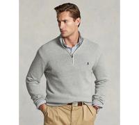 POLO RALPH LAUREN Jersey media cremallera de algodón. Color gris