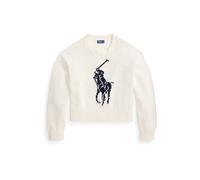 Polo Ralph Lauren Pull à col rond Big Pony en laine M Blanco