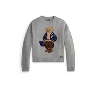Grey Jersey de lana y cachemira con Polo Bear S