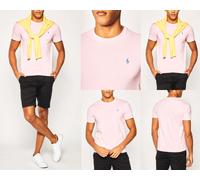 Polo Ralph Lauren Logo Algodón Camiseta Suave Camisa Custom Slim Fit Flequillo