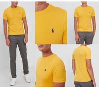 Polo Ralph Lauren Logo Pima Cotton T-Shirt Suave Camisa Custom Slim Fit
