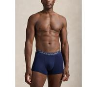 POLO RALPH LAUREN Lote de 5 calzoncillos boxer clásicos de algodón elástico. Color Azul Marino