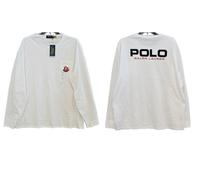 Polo Ralph Lauren LS Camiseta Logo Bolsillo Jersey Retro Preppy XL