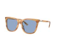 Polo Ralph Lauren Mujer Sunglass PH4201U - Color del Marco: Shiny Light Honey Havana, Color de la Lente: Azul Claro