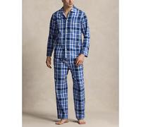 POLO RALPH LAUREN Pijama de algodón con monograma. Color Cuadros Azul