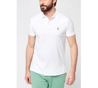 Polo recto custom fit de punto interlock Hombre Talla M. Color Blanco