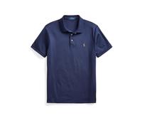 Polo recto custom fit de punto interlock Hombre Talla XL. Color Azul