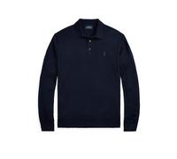 Blue Jersey de lana con cuello de polo XXL