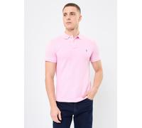 Polo slim fit de algodón piqué Hombre Talla L. Color Rosa