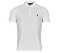 White Polo de piqué elástico Custom Slim Fit XS