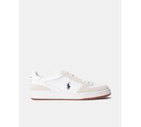 Polo Ralph Lauren Polo Ralph Lauren - Zapatillas Court de hombre tipo basket bajas de piel con logotipo y suela de goma. Blanco Talla 45
