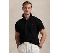 POLO RALPH LAUREN Polo recto custom fit de punto piqué. Color Negro