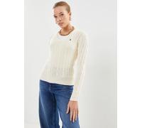 Polo Ralph Lauren Pull col en V torsadé en coton L Blanco