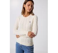 Polo Ralph Lauren Pull torsadé à col rond en coton 2119718 XL Blanco