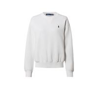 White Sudadera de felpa con cuello redondo XS