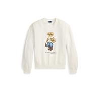 Cream Sudadera de felpa con Polo Bear XXS