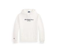 White Sudadera de felpa con logotipo L
