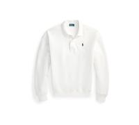 White Jersey de felpa con cuello de polo M