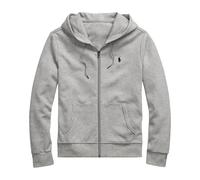 Polo Ralph Lauren Chaqueta de algodón con cremallera y logotipo bordado, gris