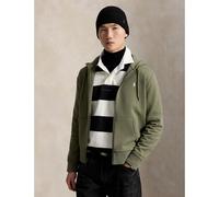 POLO RALPH LAUREN Sudadera con capucha y cremallera de doble punto. Color verde aceiutuna