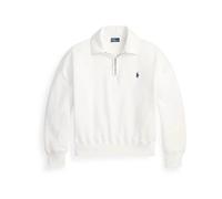 Polo Ralph Lauren - Sudadera con Cuello de Cremallera y Bordado - Sweatshirts & Hoodies - Mujer - Blanco - XL -