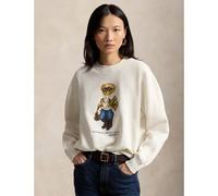 POLO RALPH LAUREN Sudadera de cuello redondo, POLO BEAR. Color Crema