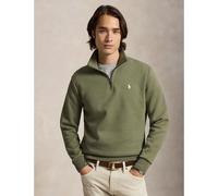 POLO RALPH LAUREN Sudadera técnica de punto doble con cuarto de cremallera. Color Caqui