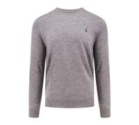 Polo Ralph Lauren- Suéter de Lana con Cuello Redondo y Pony Bordado- Knitwear- Hombre- Gris- XL- Suéter de Lana con Cuello Redondo y Pony Bordado