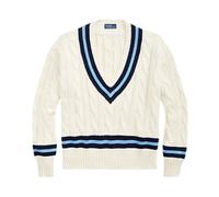 Polo Ralph Lauren- Suéter de Punto Trenzado- Knitwear- Mujer- Beige- M- Suéter de Punto Trenzado