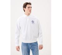 Polo Ralph Lauren Sweat Relaxed Fit en molleton graphique M Blanco