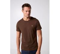 Polo Ralph Lauren T-shirt ajusté à col rond en jersey 710671438 S Marrón