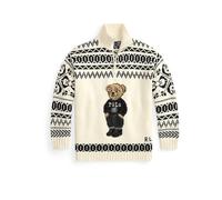 White Jersey de lana y cachemira con Polo Bear L