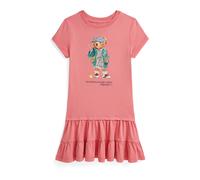Polo Ralph Lauren Vestido azul cian / azul claro / marrón claro / pitaya, Talla 90-100