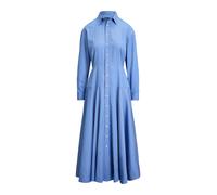 Polo Ralph Lauren Vestido camisero azul cielo / rojo cereza 44 azul cielo / rojo cereza