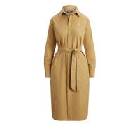 Polo Ralph Lauren - Vestido Camisero Midi con Cinturón - Dresses - Mujer - Beige - M -