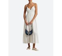 Polo Ralph Lauren Vestido largo de algodón. Blanco 42