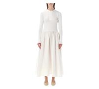 Polo Ralph Lauren - Vestido Largo Henley Top - Dresses - Mujer - Blanco - M -