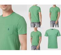 Polo Ralph Lauren Vintage Lino Algodón Bolsillo Camiseta Camisa Slim Fit