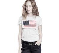 Polo Ralph Lauren Vintage Retro Bandera Ee.uu. Camiseta College Blusa Top