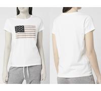 Polo Ralph Lauren Vintage Retro Bandera Ee.uu. Camiseta College Camisa Top Blusa